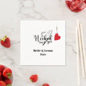 愛で魚釣りを求め結婚る スタンダードカクテルナプキン (インサイチュ)