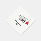 愛で魚釣りを求め結婚る スタンダードカクテルナプキン (角)