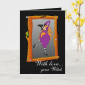 愛で…あなたの魔女 カード (黄色い花)