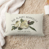 愛で – ヴィンテージマグノリアスのカスタムウェディングギフト ランバークッション (ブランケット)