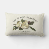 愛で – ヴィンテージマグノリアスのカスタムウェディングギフト ランバークッション (裏面)