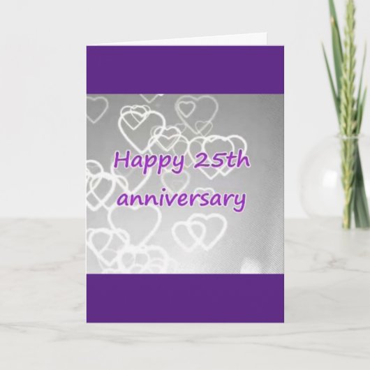愛で**25**結婚周年に カード (正面)