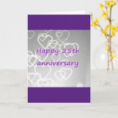 愛で**25**結婚周年に カード (黄色い花)