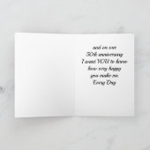 愛で**50結婚周年に カード (内部)