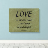 愛とあなたの美容師 キャンバスプリント (インサイチュ (ウッドフロア))
