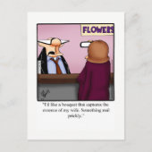 愛とおもしろい結婚のユーモアのはがき ポストカード (正面)