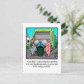 愛とおもしろい結婚のユーモアのはがき ポストカード (スタンド正面)