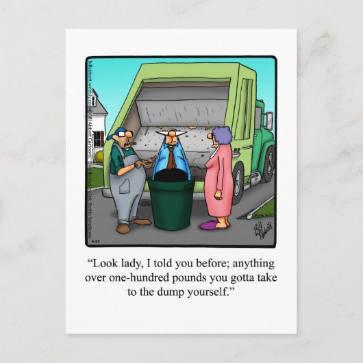 愛とおもしろい結婚のユーモアのはがき ポストカード (正面)