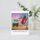 愛とおもしろい結婚のユーモアのはがき ポストカード (スタンド正面)