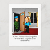 愛とおもしろい結婚のユーモアのはがき ポストカード (正面)