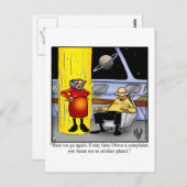 愛とおもしろい結婚のユーモアのはがき ポストカード (正面/裏面)