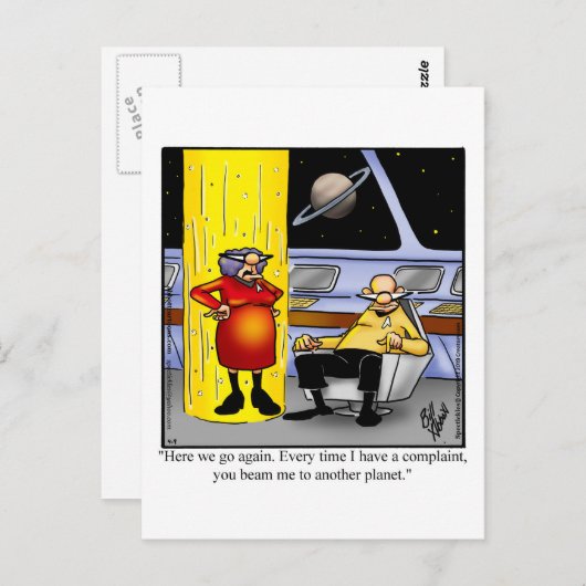 愛とおもしろい結婚のユーモアのはがき ポストカード (正面/裏面)