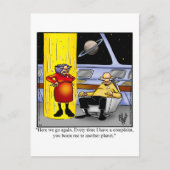 愛とおもしろい結婚のユーモアのはがき ポストカード (正面)