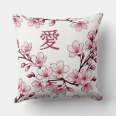 愛とさくらんぼの花 クッション (裏面)