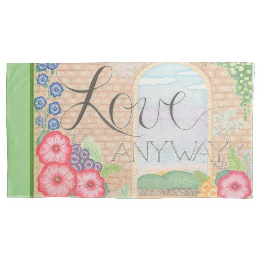 愛とにかくキングサイズ枕のセットケース 枕カバー (正面左)