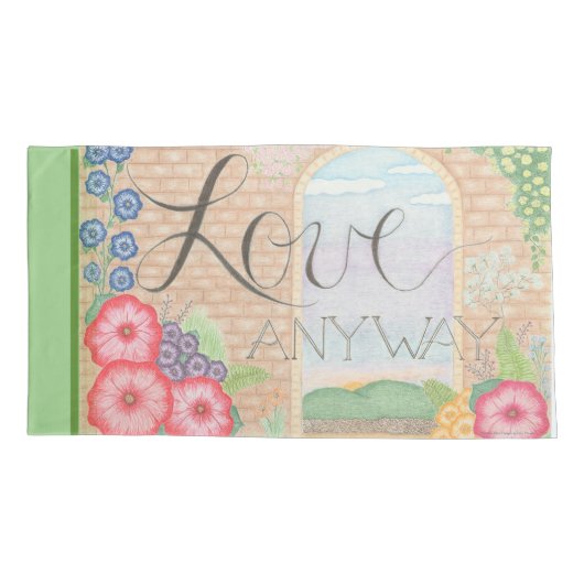 愛とにかくキングサイズ枕のセットケース 枕カバー (裏面-左)