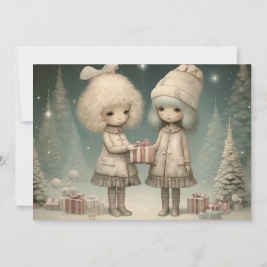 愛とぬくもりに包まれて:クリスマスの願い シーズンカード (正面)