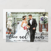 愛との感謝していモダン写真SBありがとう サンキューカード