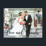 愛との感謝していモダン写真SBありがとう ポストカード<br><div class="desc">愛と感謝していおモダンし結婚て写真はがき – Black Script</div>