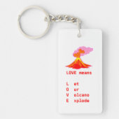 愛とはキーチェーンを意味する キーホルダー (正面)