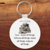 愛とはバイブル聖なる書物、 経典ハグベアーズ キーホルダー (正面)