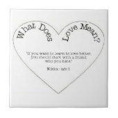 愛とは何を意味すもしる – より良く愛したい タイル (正面)