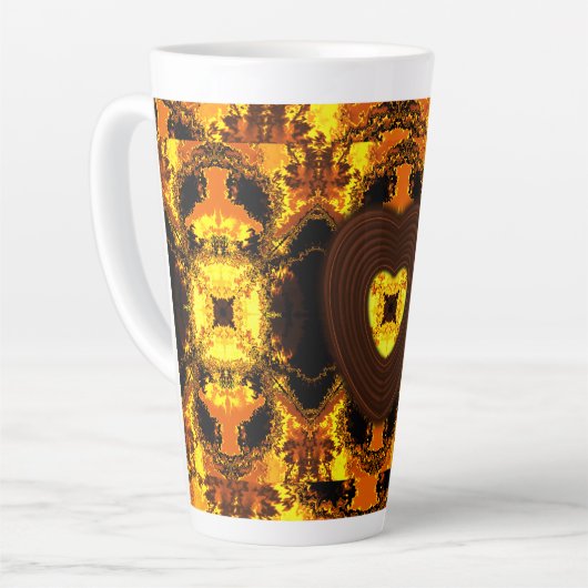 愛とは カフェラテマグ (左アングル)