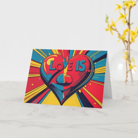 愛とは... カード (黄色い花)