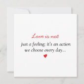 愛とは...｜バレンタインデーの1枚の写真 シーズンカード (正面)