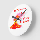 愛とは ラウンド壁時計 (傾斜)