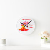 愛とは ラウンド壁時計 (ホーム)