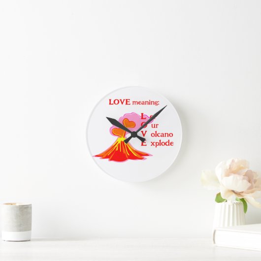 愛とは、 ラウンド壁時計 (ホーム)