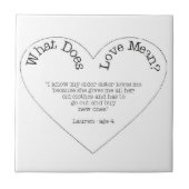 愛とは – 私の姉 タイル (正面)