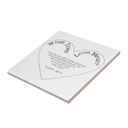 愛とは – 私の姉 タイル (側面)