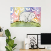 愛とアルフレッド・バニー ポスター (ホームオフィス)