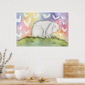 愛とアルフレッド・バニー ポスター (キッチン)