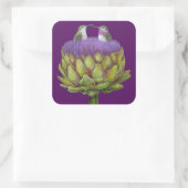 愛とアーティチョークのシール スクエアシール (バッグ)