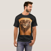 愛とインク:ハートタトゥーティーはっきりした魂 Tシャツ (正面フル)