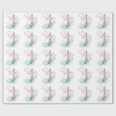 「愛とエッフェル塔のあるパリ ラッピングペーパー (フラット)