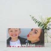 愛とキスハートバレンタインデーの写真カード シーズンカード (スタンド正面)