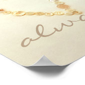 愛とキスハートポスターヴィンテージスタイルアート ポスター (角)