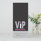 愛とキスホットピンクバルミツワーエスコートカード 招待状 (スタンド正面)