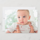 愛とキス、XOXOボックスバレンタインデーの写真 シーズンカード (正面)