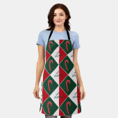 愛とキャンディーキャン エプロン (着用した状態)