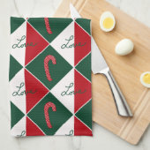 愛とキャンディーキャン キッチンタオル (四つ折り)