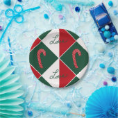 愛とキャンディーキャン ペーパープレート (パーティー)