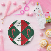 愛とキャンディーキャン ペーパープレート (パーティー)