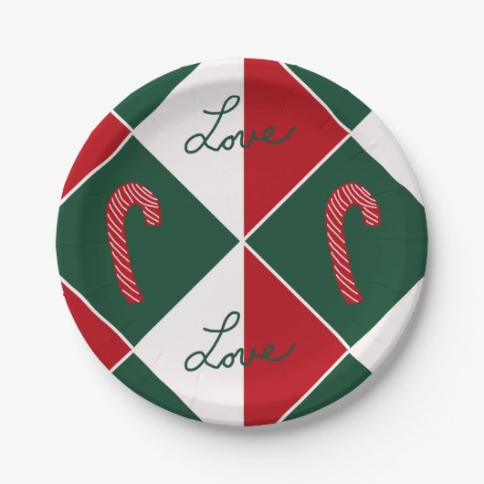 愛とキャンディーキャン ペーパープレート (正面)