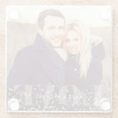 愛とキラキラの写真 ガラスコースター (裏面)