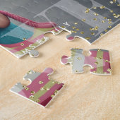 愛とキラキラの写真 ジグソーパズル (側面)